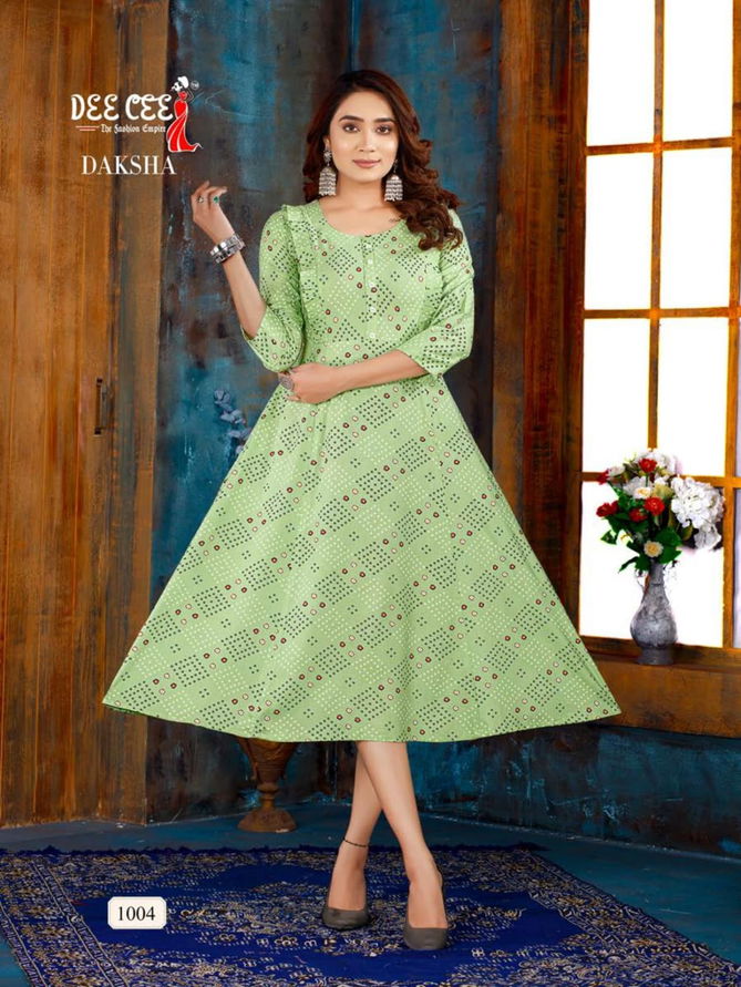 DeeCee Kurti Daksha Regular Wear Designer Wholesale Anarkali Kurtis
